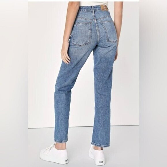 We the Free Pacifica Medium Wash High-Rise Straight-Leg Jeans - Picture 1 of 10